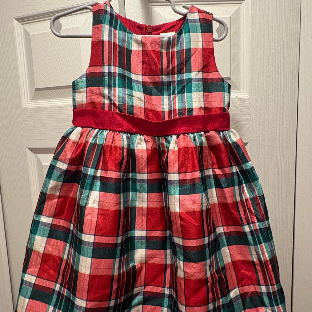 Gymboree Red and Green Plaid Formal Dress